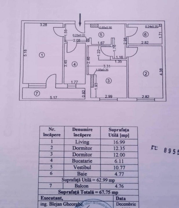 Apartament cu 3 camere,decomandat,metrou Aparatorii Patriei