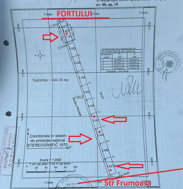 Teren langa Unitatea Militara cu acces din Fortului