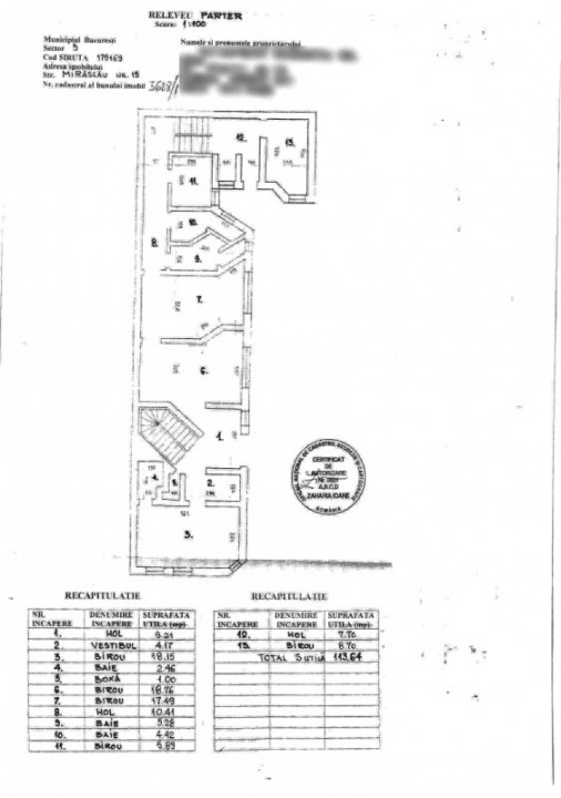 Vanzare Casa Pentru birouri Metrou Timpuri Noi, 425.000 euro + TVA