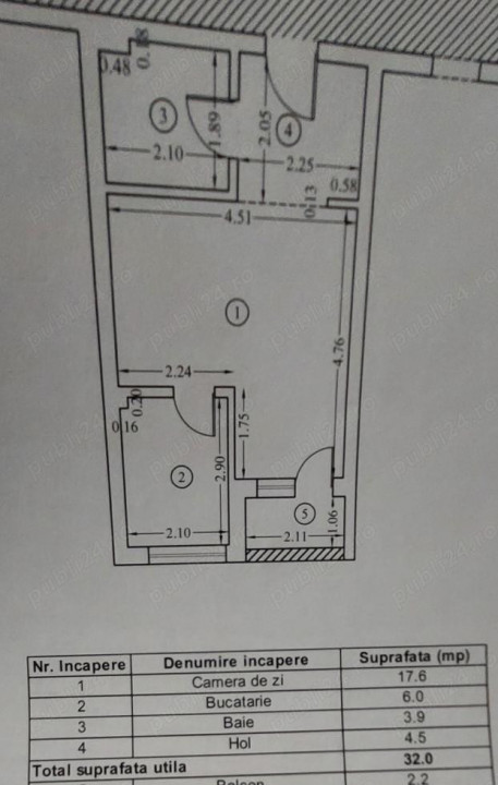 Vanzare Garsonieră tip Studio