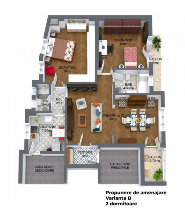 Liniste!!! - Apartament in centru, Art Deco, 4 camere 92mp, dupa propriul gust!