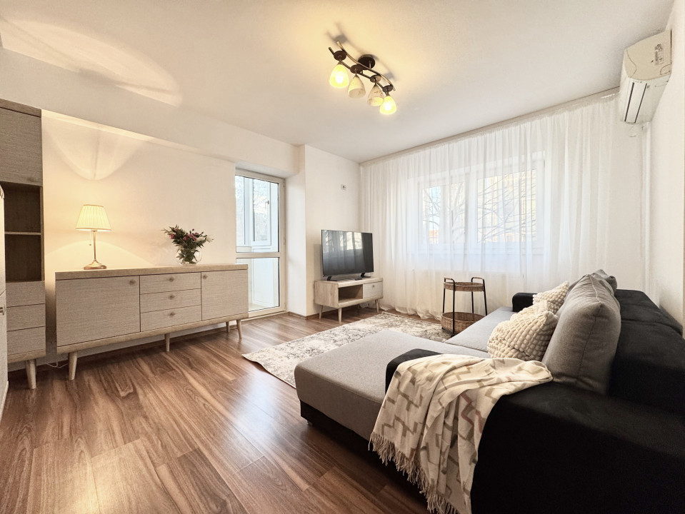 Apartament mobilat modern si calitativ, cu centrală proprie Calea Călărașilor 