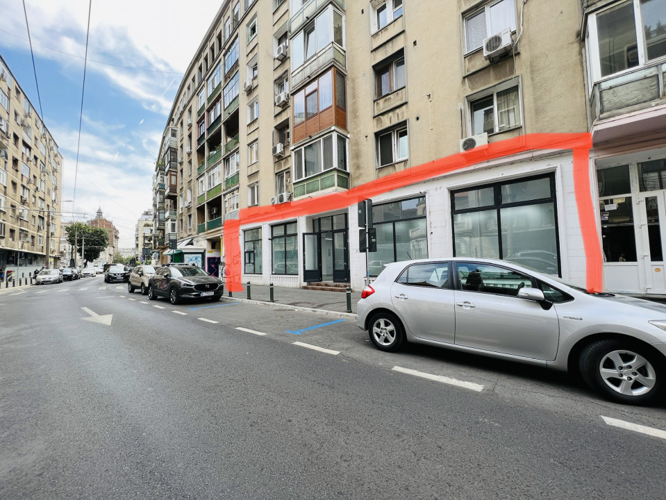 Spatiu comercial situat central, cu vitrina & vizibilitate. Ideal Investitie 
