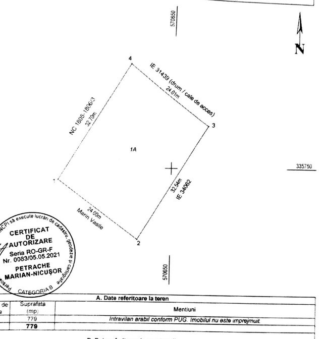 Teren cu potential in zona cu dezvoltare accelerata 