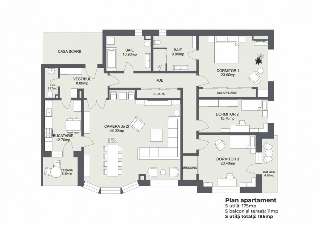 Vezi Parcul Kiseleff! Apartament spectaculos, 4 camere, 175mp