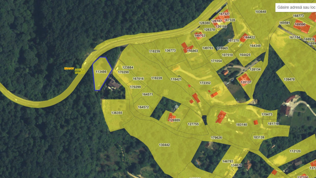 Teren in Drumul Poienii,  Brasov cu deschidere la 2 strazi