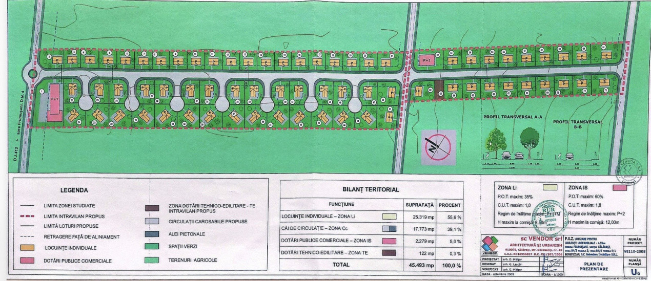 Frumusani-Pasarea '70 loturi cu drum într-o zona in dezvoltare 