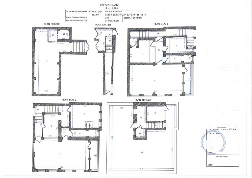 Calea Calarasilor, Hala Traian, Vanzare Birouri, S+1+2+T, 353mp