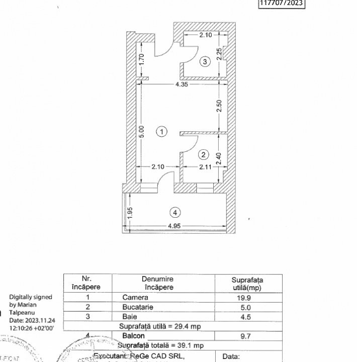 Hils Brauner Garsoniera Lux prima inchiriere,totul nou,Parcare inclusa