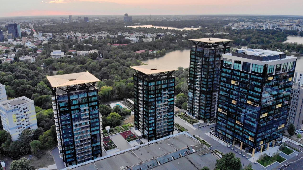 One Mircea Eliade - Floreasca | 4 Rooms + Terrace Open View | Lemon Design