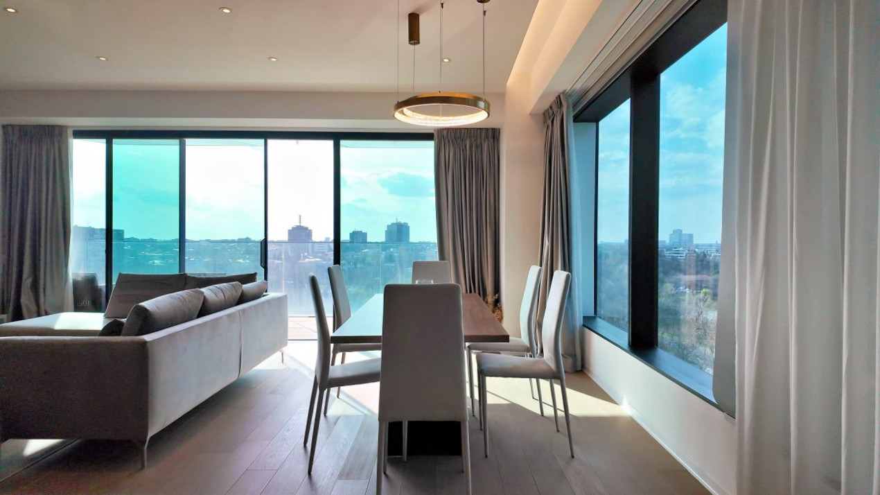 One Mircea Eliade - Floreasca | 4 Rooms + Terrace Open View | Lemon Design