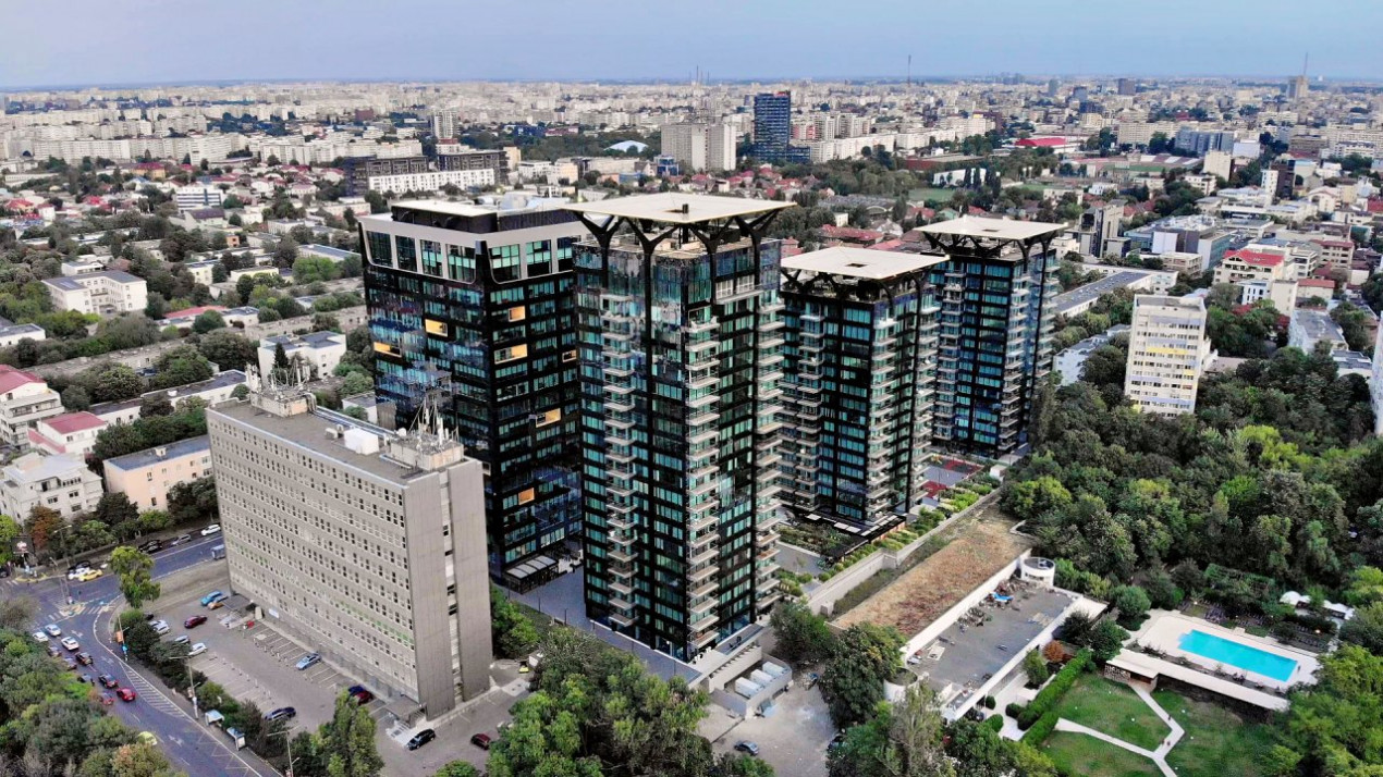 One Mircea Eliade - Floreasca | 4 Rooms + Terrace Open View | Lemon Design