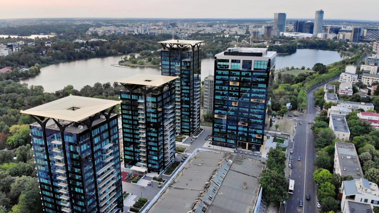 One Mircea Eliade - Floreasca | 4 Rooms + Terrace Open View | Lemon Design