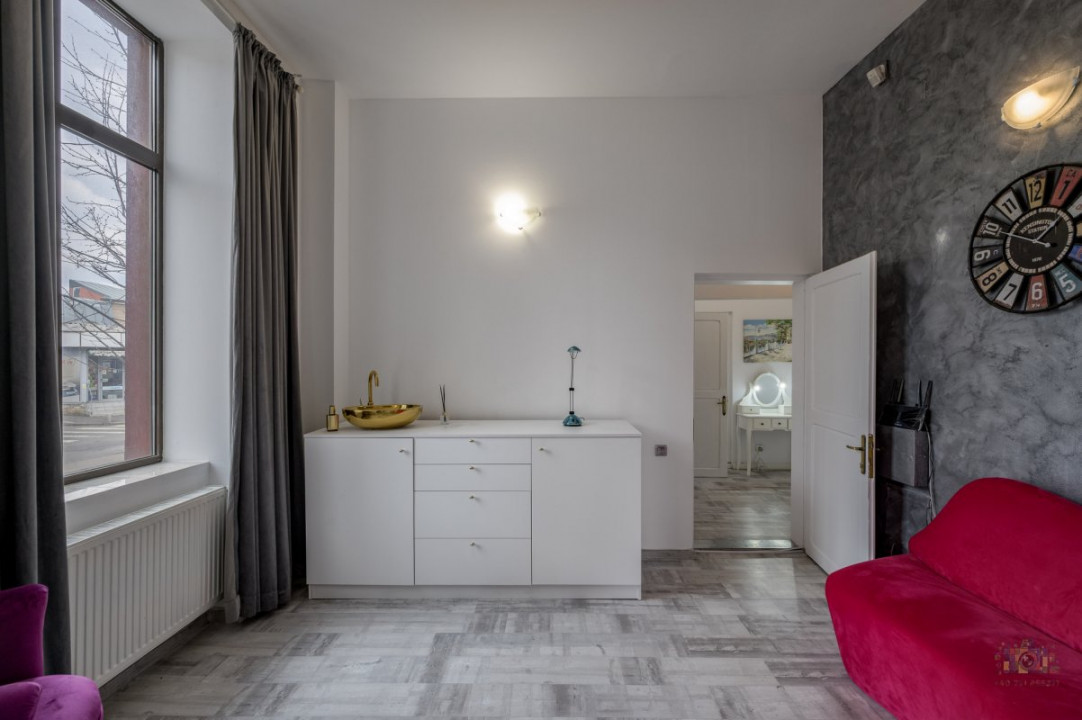 Business cu identitate: Apartament Unirii , demisol, parter si curte accesibila