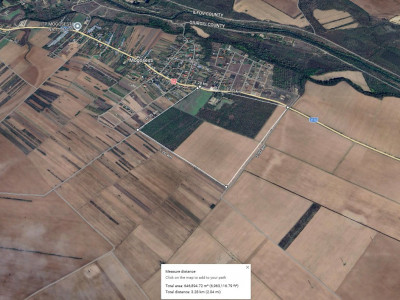 Teren intravilan 67 ha (670.000 mp) Adunatii-Copaceni