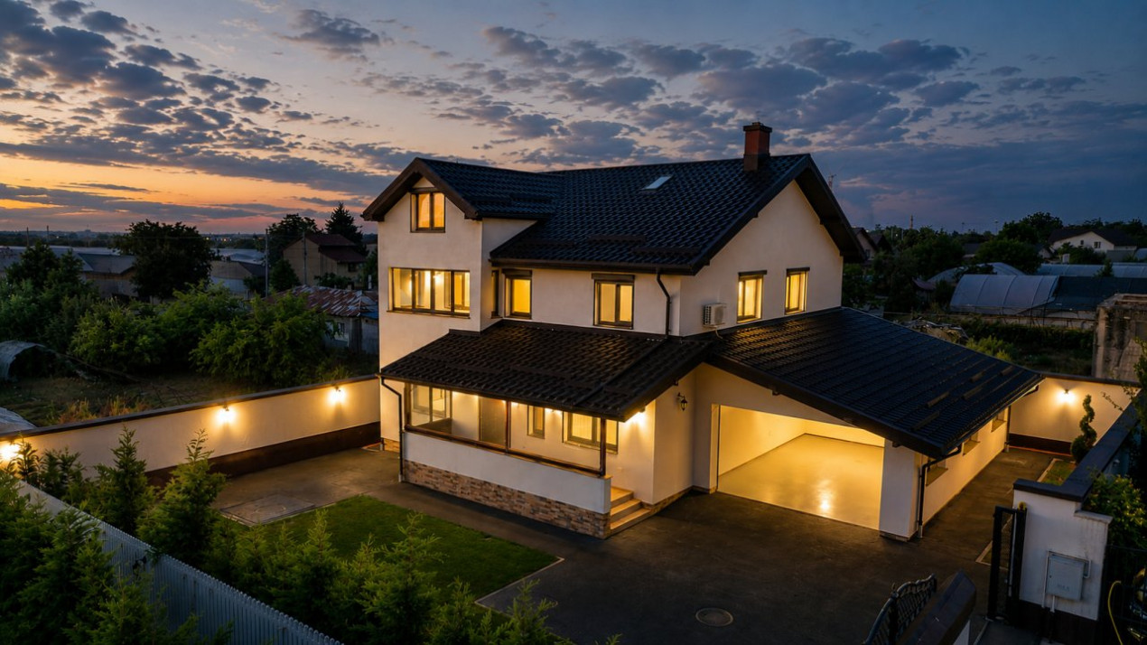 Casă premium de vânzare în Adunații Copăceni – 326 mp utili, 492 mp teren, garaj
