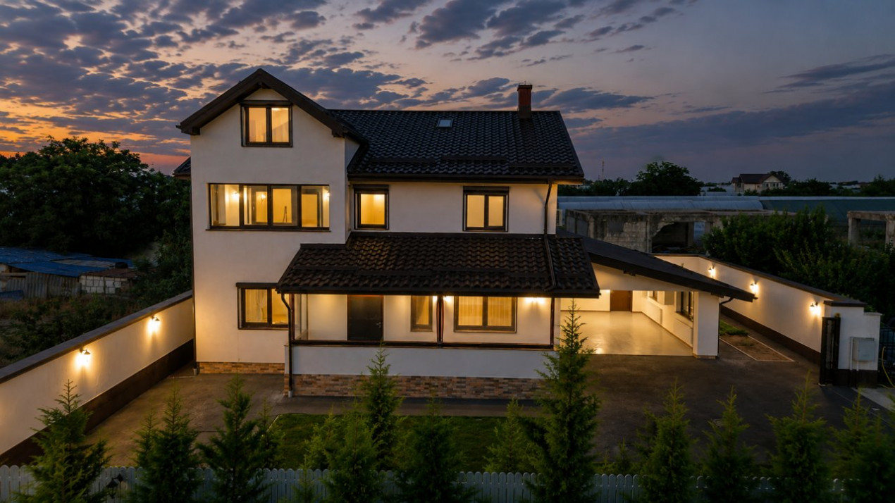 Casă premium de vânzare în Adunații Copăceni – 326 mp utili, 492 mp teren, garaj