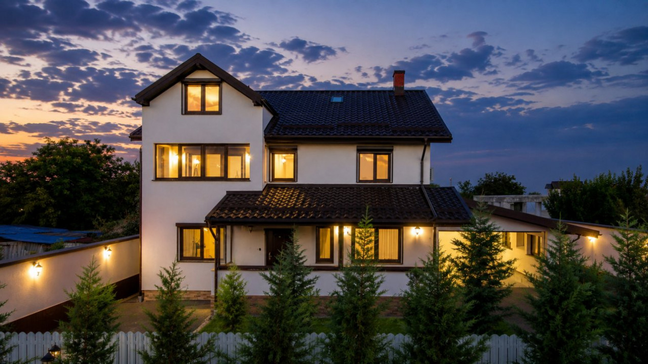 Casă premium de vânzare în Adunații Copăceni – 326 mp utili, 492 mp teren, garaj